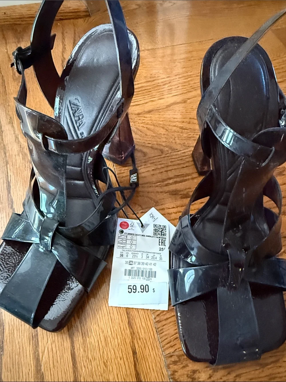 Zara NWT Women’s Brown Heel